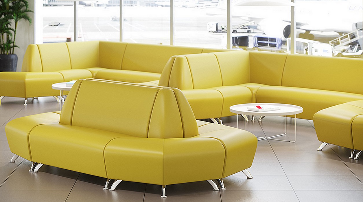 Офисный диван Интер хром - вид 13